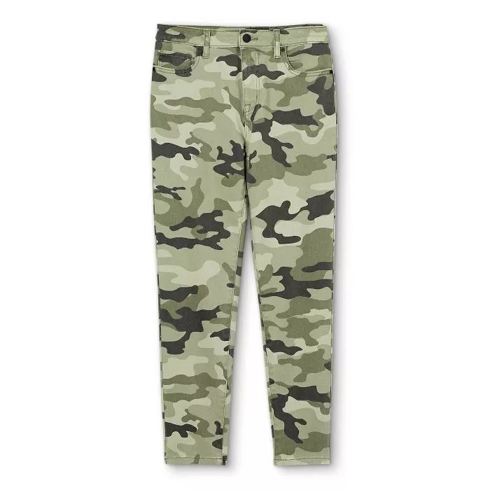 Women's Camo Print High-Rise Ankle Length Skinny Jeans - Nili Lotan x Target Olive Green | Target