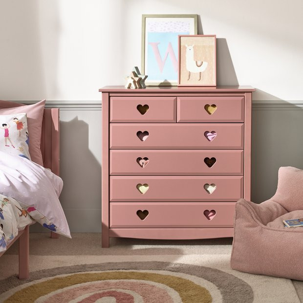 Habitat Kids Mia 4+2 Chest of Drawers - Pink | Habitat UK