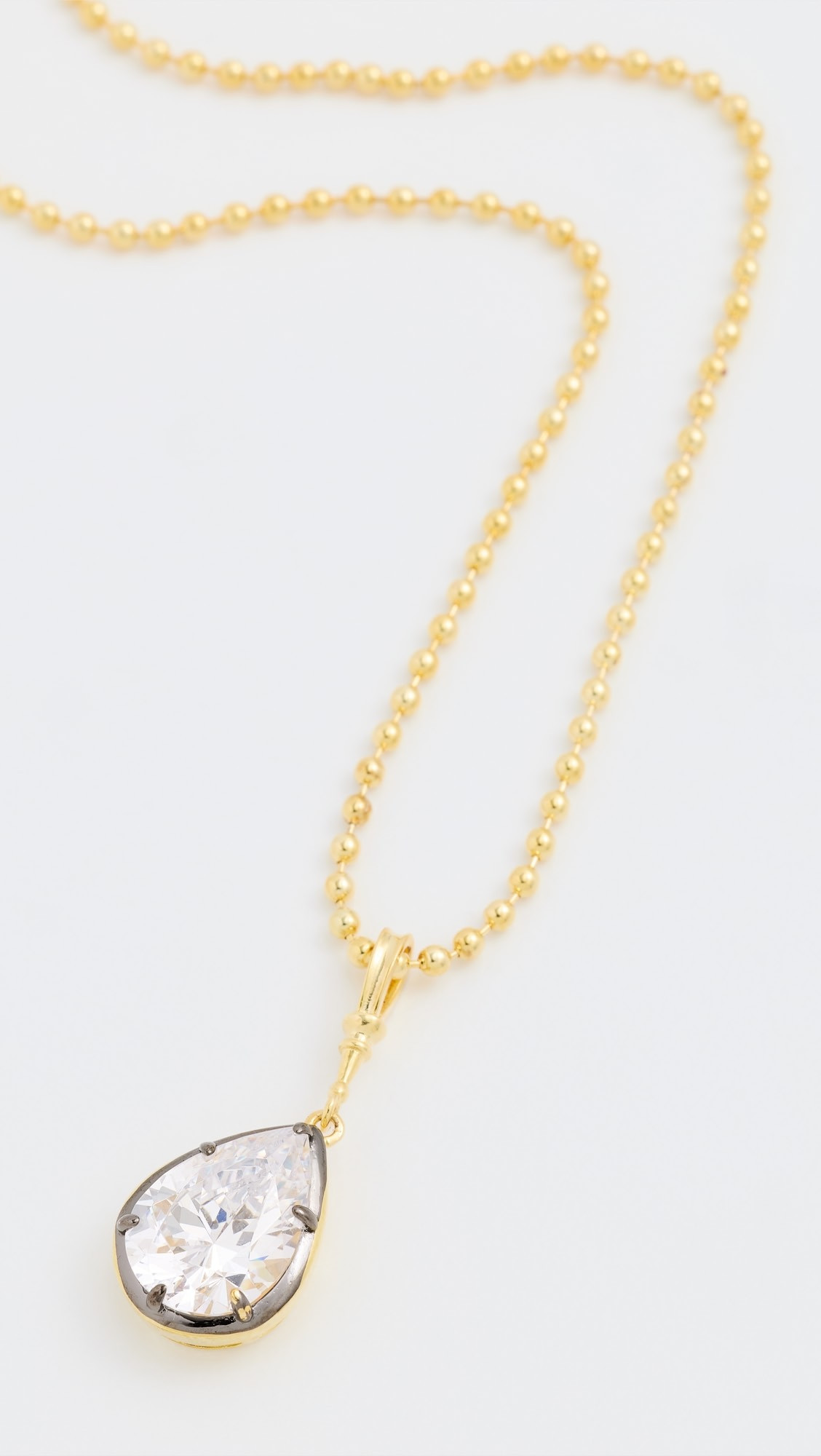 CZ Pear Encased Statement Necklace Charm | Shopbop