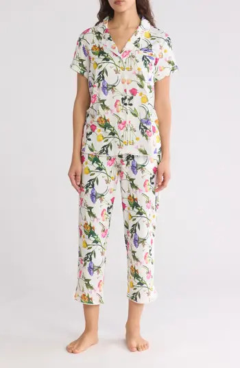 Flourish Short Sleeve Top & Pants Pajamas | Nordstrom Rack