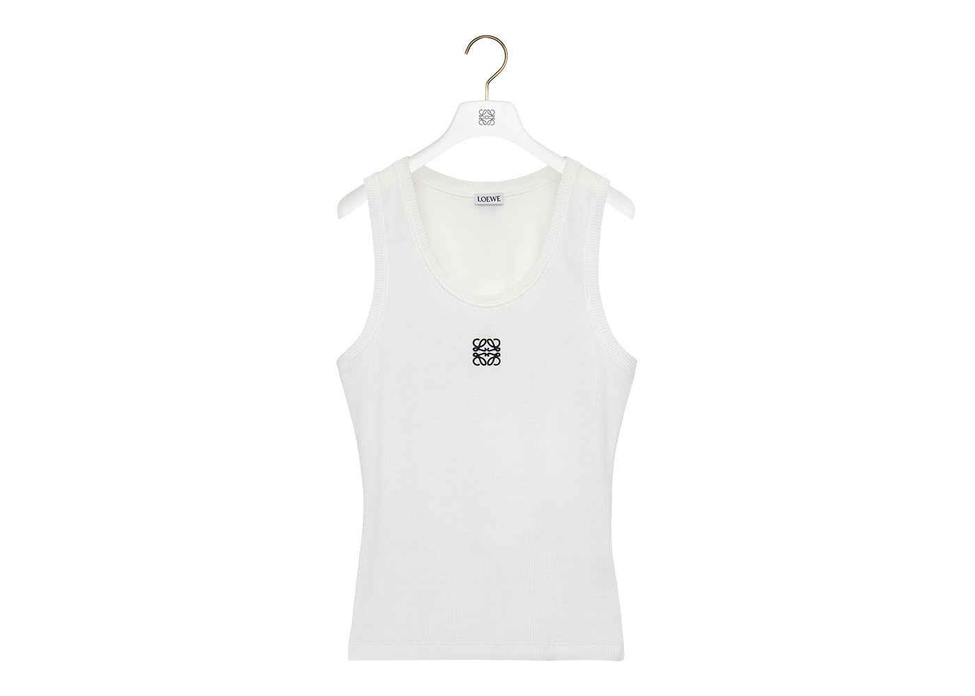 LOEWE Women's Anagram Cotton Tank Top White/Black | StockX