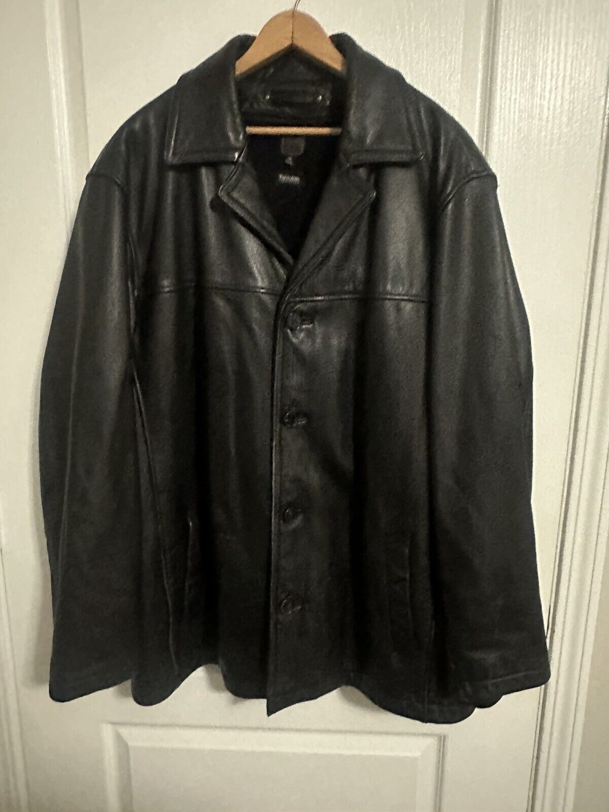 Mens Wilson Leather Thinsulate Insulated Genuine Leather Black Jacket Size XL  | eBay | eBay US