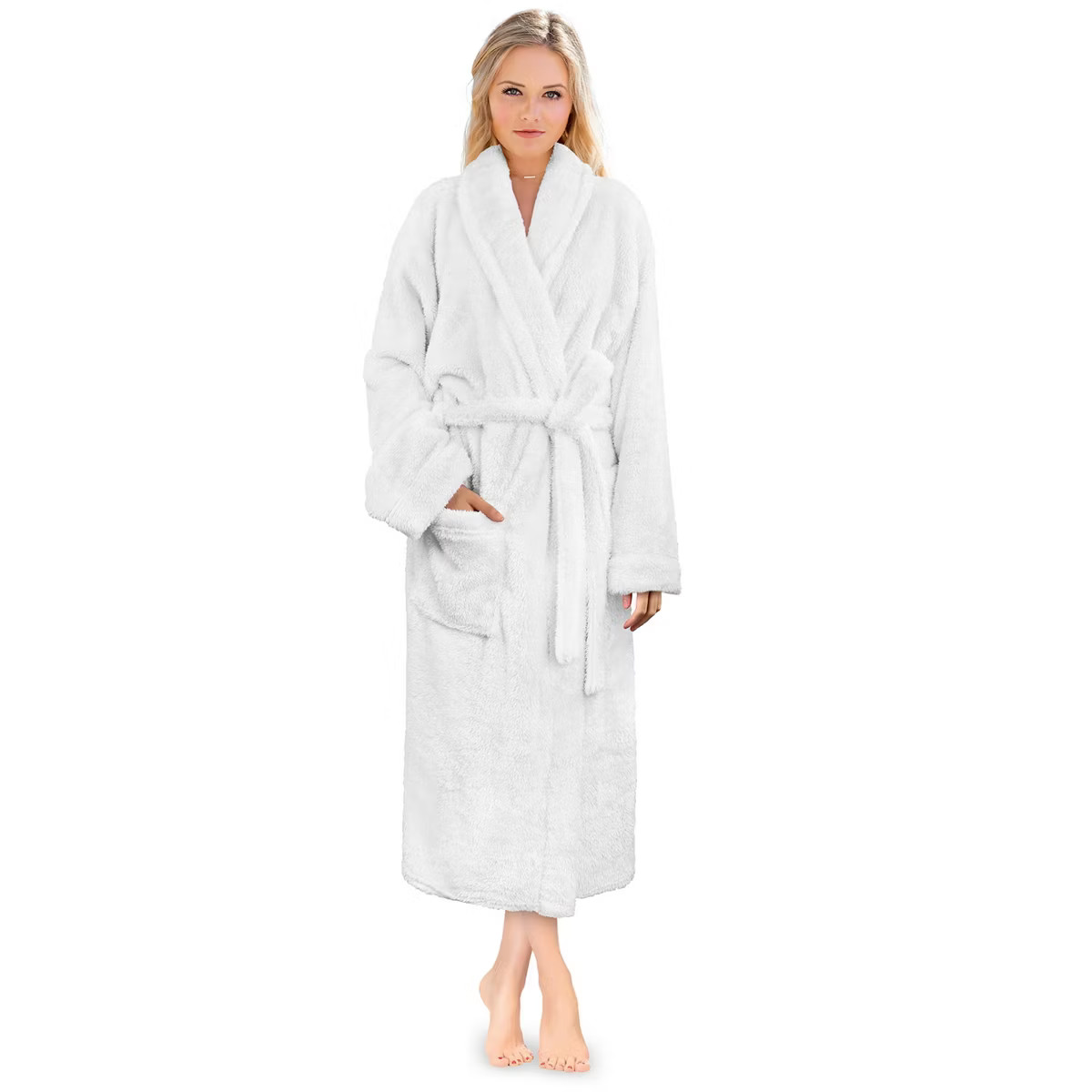 PAVILIA Premium Womens Plush Soft Robe Fluffy Warm, Fleece Faux Shearling Shaggy Bathrobe | Target