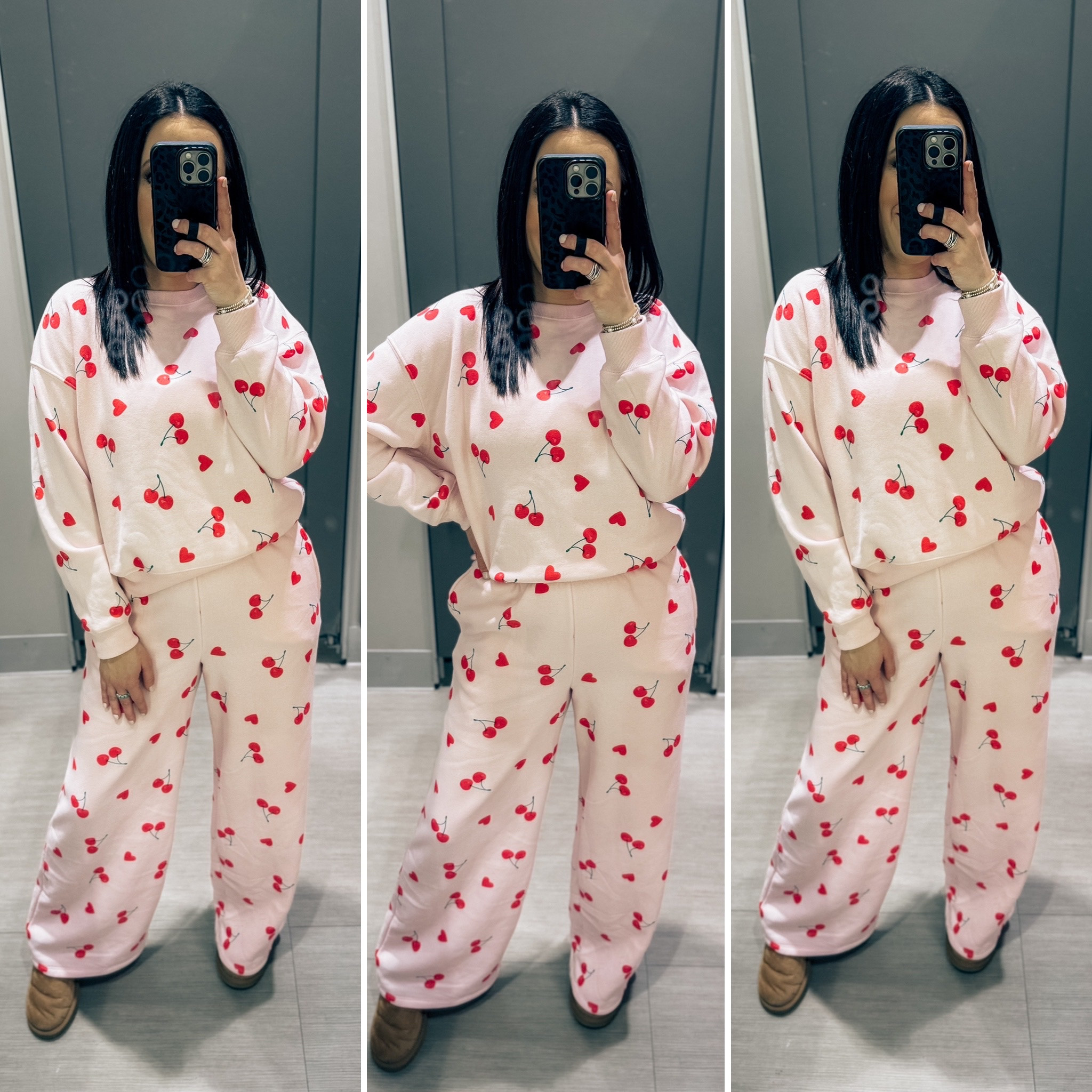 Valentine’s Day - galentine day - sweatshirt and sweatpants -two piece set -cherry set 

#LTKStyleTip #LTKFindsUnder100 #LTKFindsUnder50