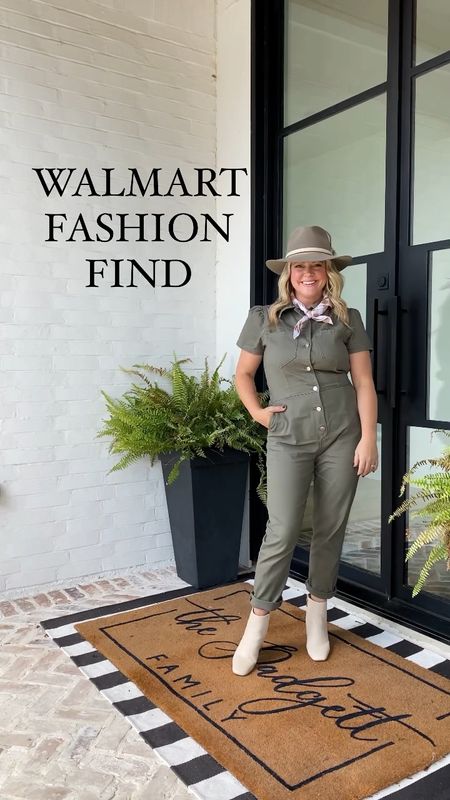 This boiler suit is so on trend for fall and comes in green and denim. It’s great for layering and can easily be dressed up with heels or with sneakers for a more casual look. #walmartpartner #walmartfashion @walmartfashion /Walmart fashion / walmart / walmart partner / fall outfits / concert outfit / fall boots / teacher outfits / work outfit / travel outfit 

#LTKstyletip #LTKunder50 #LTKover40