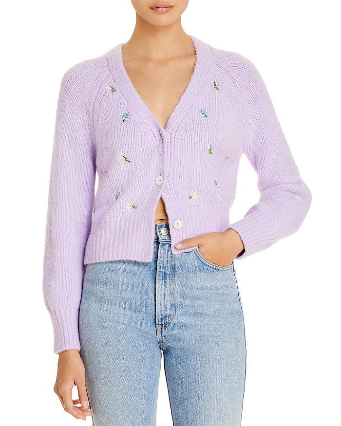 Embroidered Knit Cardigan | Bloomingdale's (US)