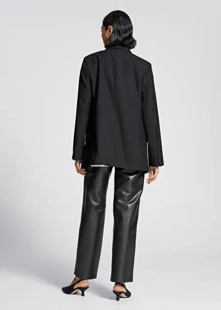 Relaxed Double-Breasted Wool Blazer | & Other Stories US