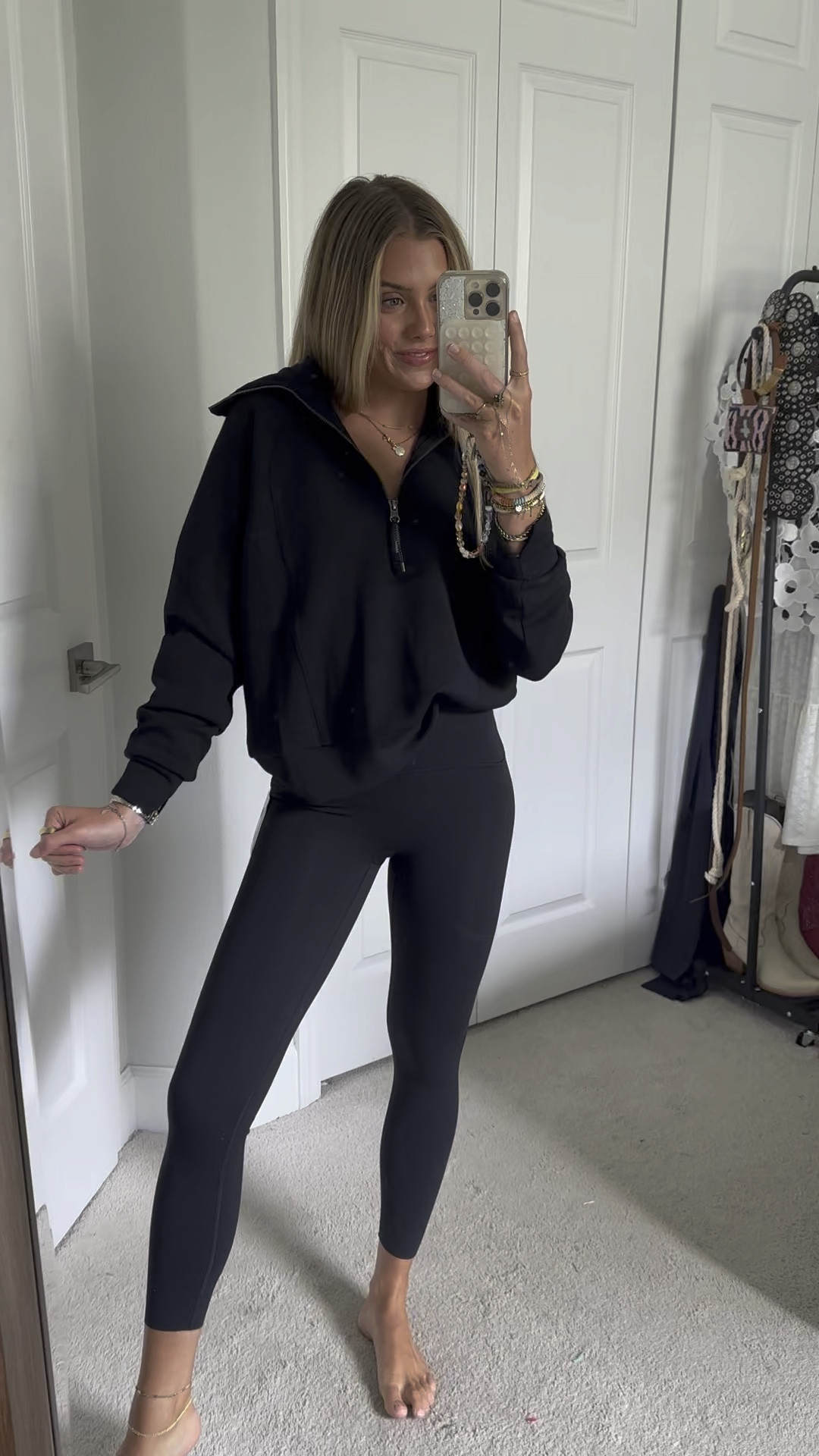 Spanx air essentials half zip quarter zip pullover jacket. Luxurious comfort that goes anywhere. The AirEssentials Collection is made with spacer fabric that’s lightweight, soft and ultra drapey, designed to feel silky against your skin. SPANXshape™ Booty Boost® 7/8 Leggings  

#LTKHoliday #LTKVideo

#LTKActive #LTKFindsUnder100 #LTKWatchNow