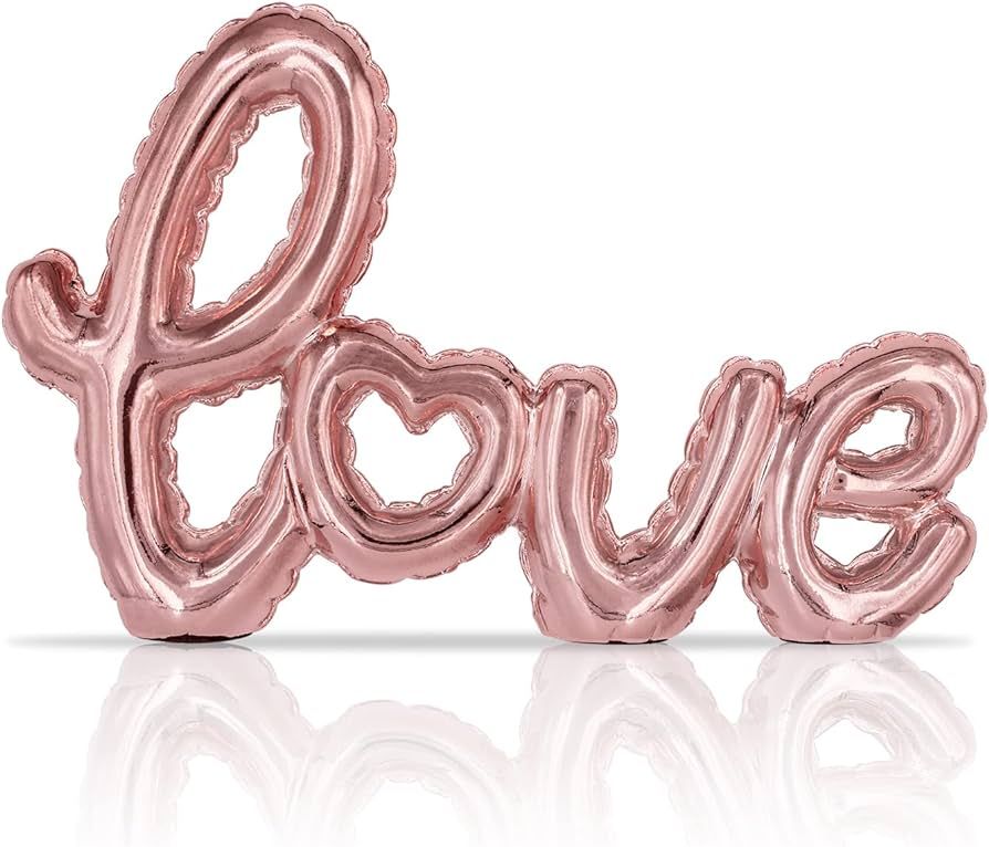 Small Light Pink Love Signs Letters for Home Decor - Sweet Love Signs Art Sculpture Tabletop Deco... | Amazon (US)
