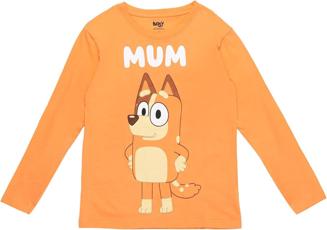 Bluey Bingo Chilli Mom Bandit Dad Long Sleeve Matching Family T-Shirt Toddler to Adult | Amazon (US)