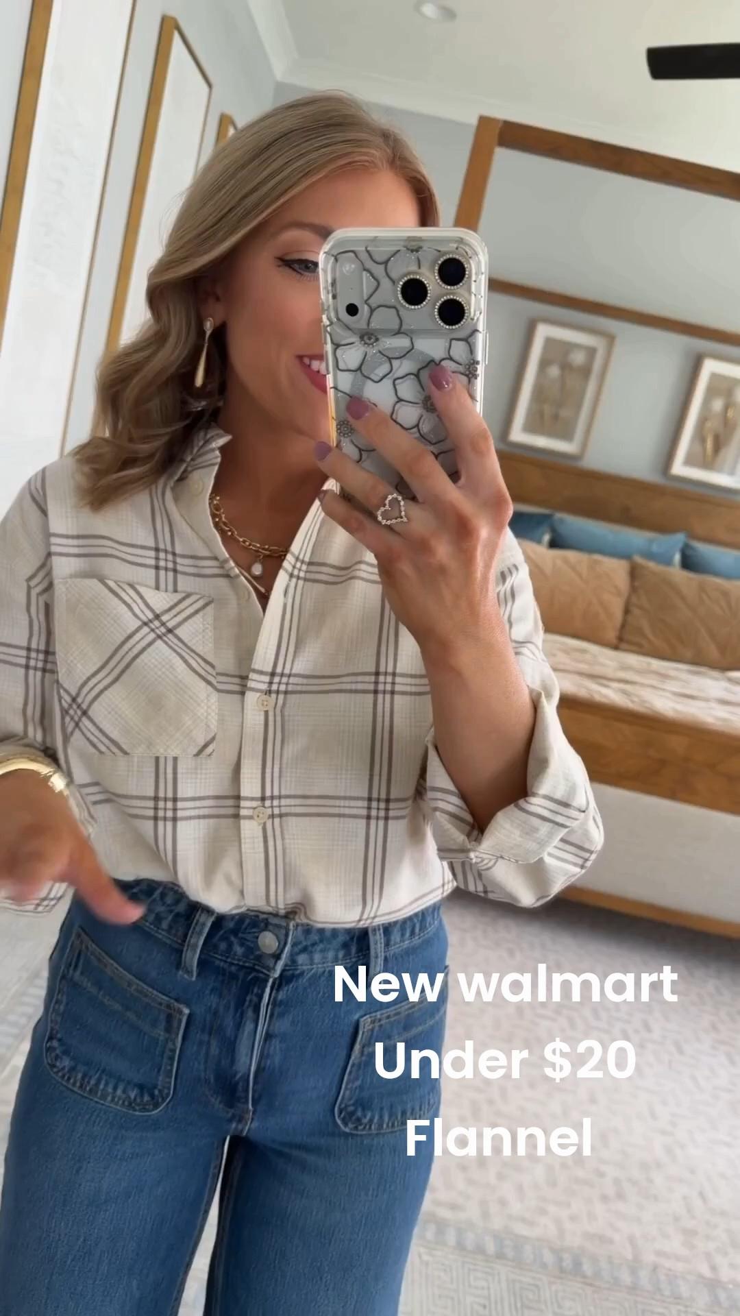 This is the kind of Walmart fall outfit I’ll reach for over and over! 🤎 This neutral plaid button-up is such a good wardrobe staple and looks so cute tucked into these high-rise wide-leg jeans. Add a pair of pointed-toe flats and it instantly feels polished while still being comfortable enough for everyday wear. Another Walmart fashion find that looks WAY more expensive than it is!

#WalmartFashion #WalmartFinds #WalmartNewArrivals #WalmartStyle #FallFashion #FallOutfitIdeas #PlaidShirt #WideLegJeans #AffordableFashion #AffordableStyle #WalmartOutfit #CasualFallOutfit #MomStyle #EverydayStyle

#LTKootd #LTKPetite