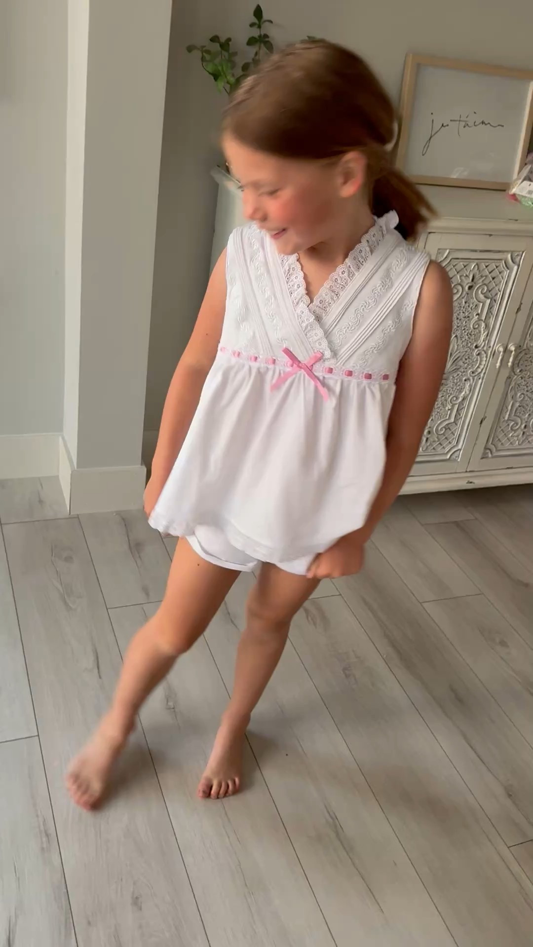 Cutest & comfiest little girl pjs! Eloise is 7 and in the size small 

#LTKKids #LTKWatchNow #LTKFamily