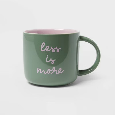 15oz Stoneware 'Less is More' Mug - Opalhouse™ | Target