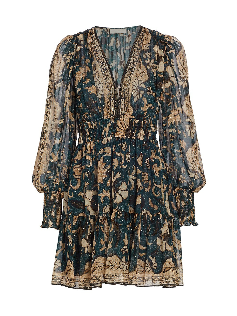 Rosetta Floral Silk Minidress | Saks Fifth Avenue