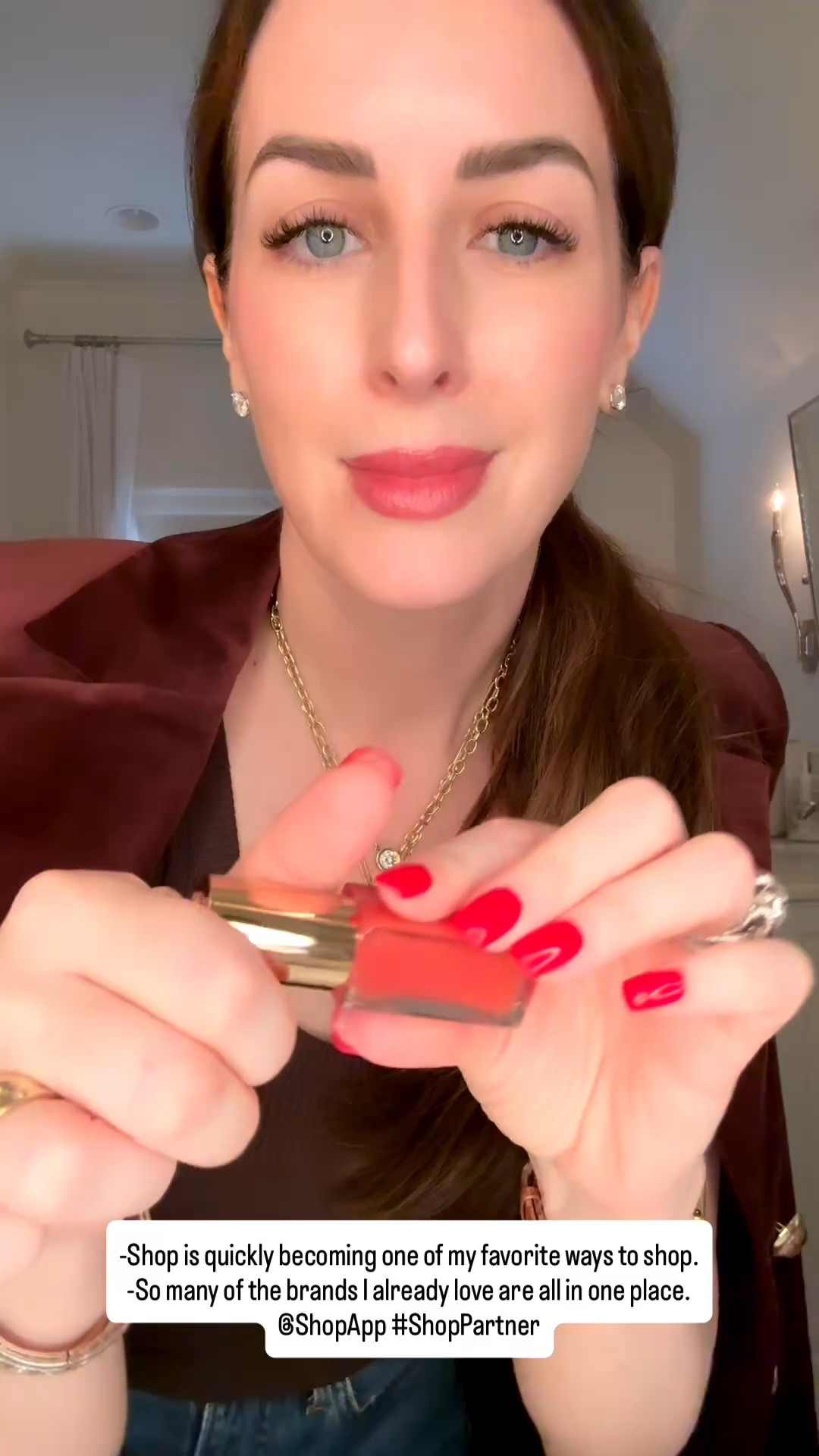 Rich fall color is having a moment, and I am fully leaning in. This gorgeous burgundy Veronica Beard velvet blazer was a Shop find, and naturally I needed a few new lip combos to go with it.
I found some of my new favorite fall shades from MERIT Beauty and Rare Beauty—all on Shop. Think warm neutrals, glossy mauves and those rich, wearable colors that instantly make everything feel a little more fall.
Shop is quickly becoming one of my favorite ways to discover fashion and beauty because so many of the brands I already love are all in one place. A statement blazer and a new lip? Consider me influenced by my own cart.

@ShopApp #ShopPartner
 

 #LTKgrwm #LTKSeasonal #LTKBeauty