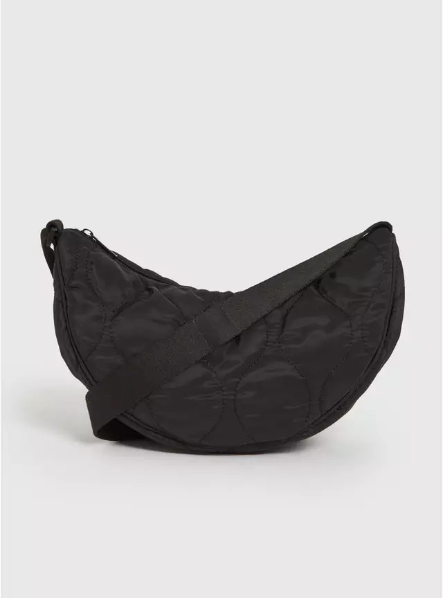 Buy Black Half Moon Quilted Bag One Size | Bags | Tu | Tu Clothing