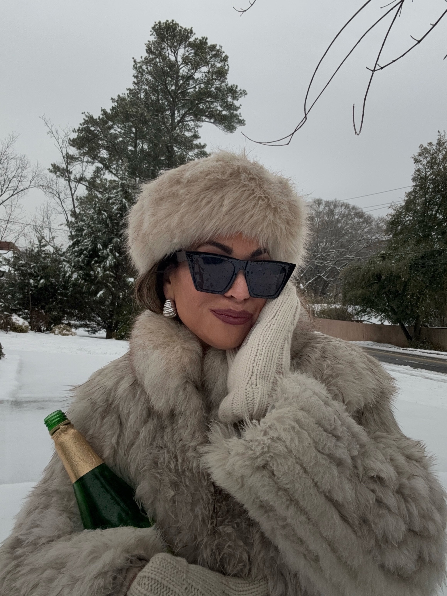 Fur hat, fur headband, amazon finds, winter accessories, apres ski, aspen outfit inspo 
