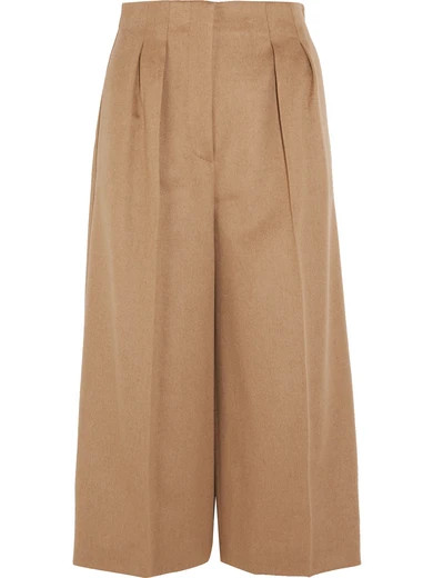 Max Mara - Cashmere Wide-leg Culottes - Camel | NET-A-PORTER (UK & EU)