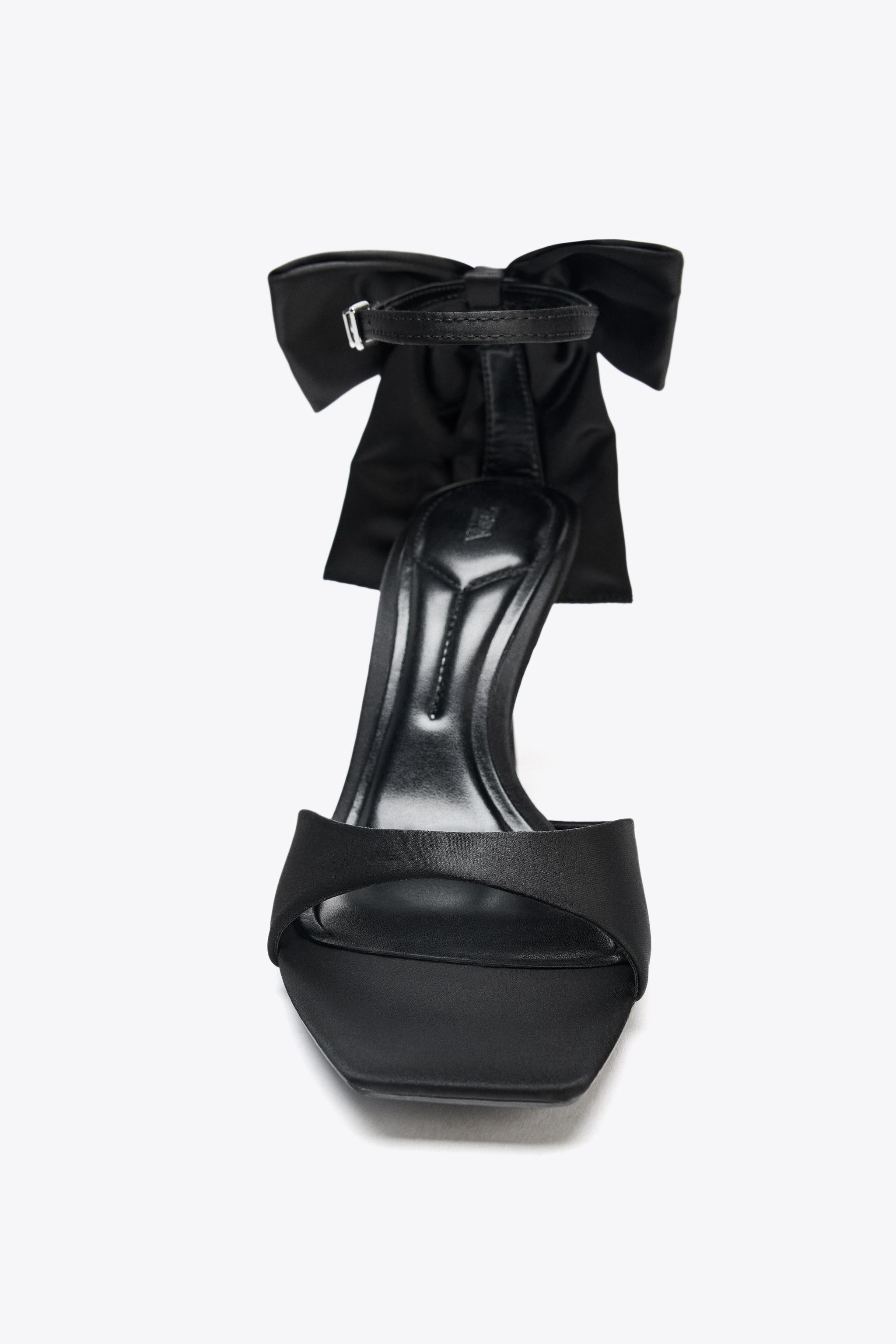 SANDALETTE MIT MAXI-SCHLEIFE UND ABSATZ | Zara DE