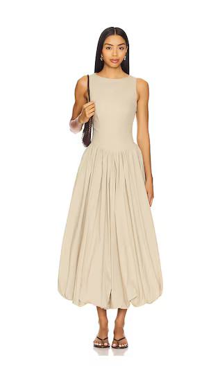 Aria Maxi Dress in Khaki | Revolve Clothing (Global)
