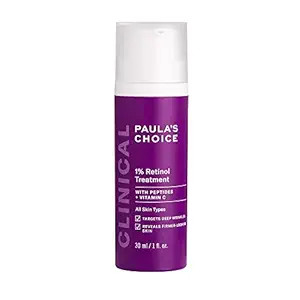 Paula's Choice CLINICAL 1% Retinol Treatment Cream with Peptides, Vitamin C & Licorice Extract, A... | Amazon (US)