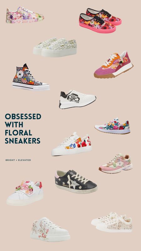 Sneakers, floral, Nobull, Christian Louboutin, Nordstrom, Alexander McQueen, AGL, Sam Edelman, Coach, Chuck Taylor, Keds, Suoerga, Aldo, Golden Goose, Nike

#LTKfindsunder100 #LTKshoecrush