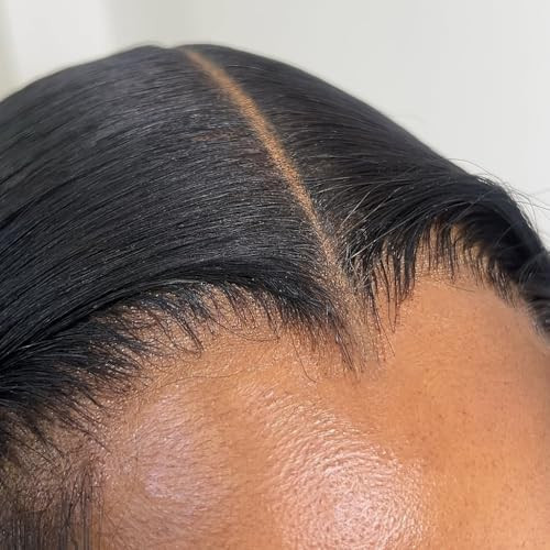 ASHINE 5x5 HD Lace Closure Body Wave Straight Human Hair 5x5 Real HD Lace Closure Invisible Bleached Knots Pre Plucked with Baby Hair Natural Hairline 16 Inch | Amazon (US)