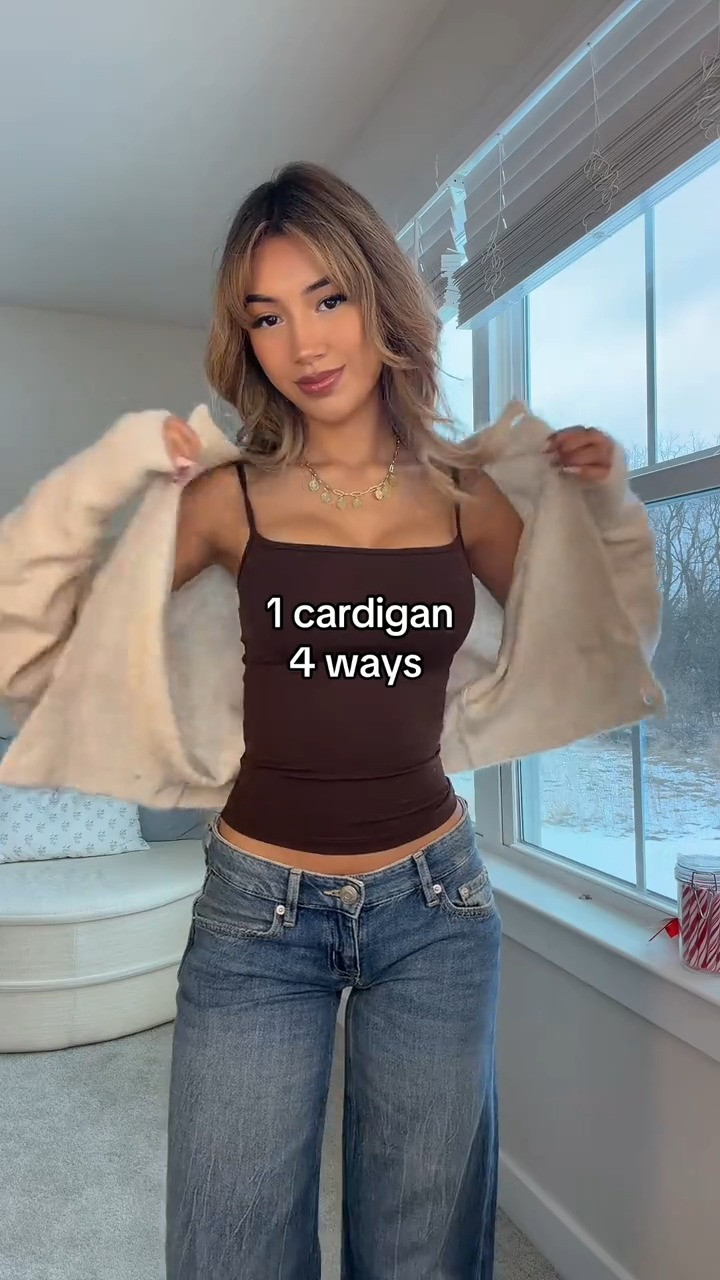 I have to be honest the last method is my favorite 🤫#cardigan #outfitideas #fashionhacks #ootd #styleinspo 
 

 #LTKxWalmart #LTKdayinmylife #LTKgrwm