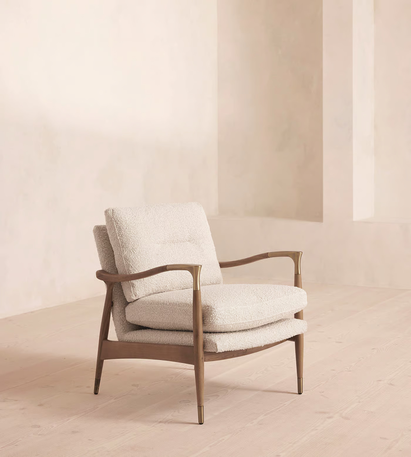 Theodore Armchair, Boucle, Natural - Soho Home | Soho Home Ltd