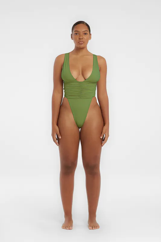 Riot Swim Echo One Piece - Matcha - Green - S | Verishop