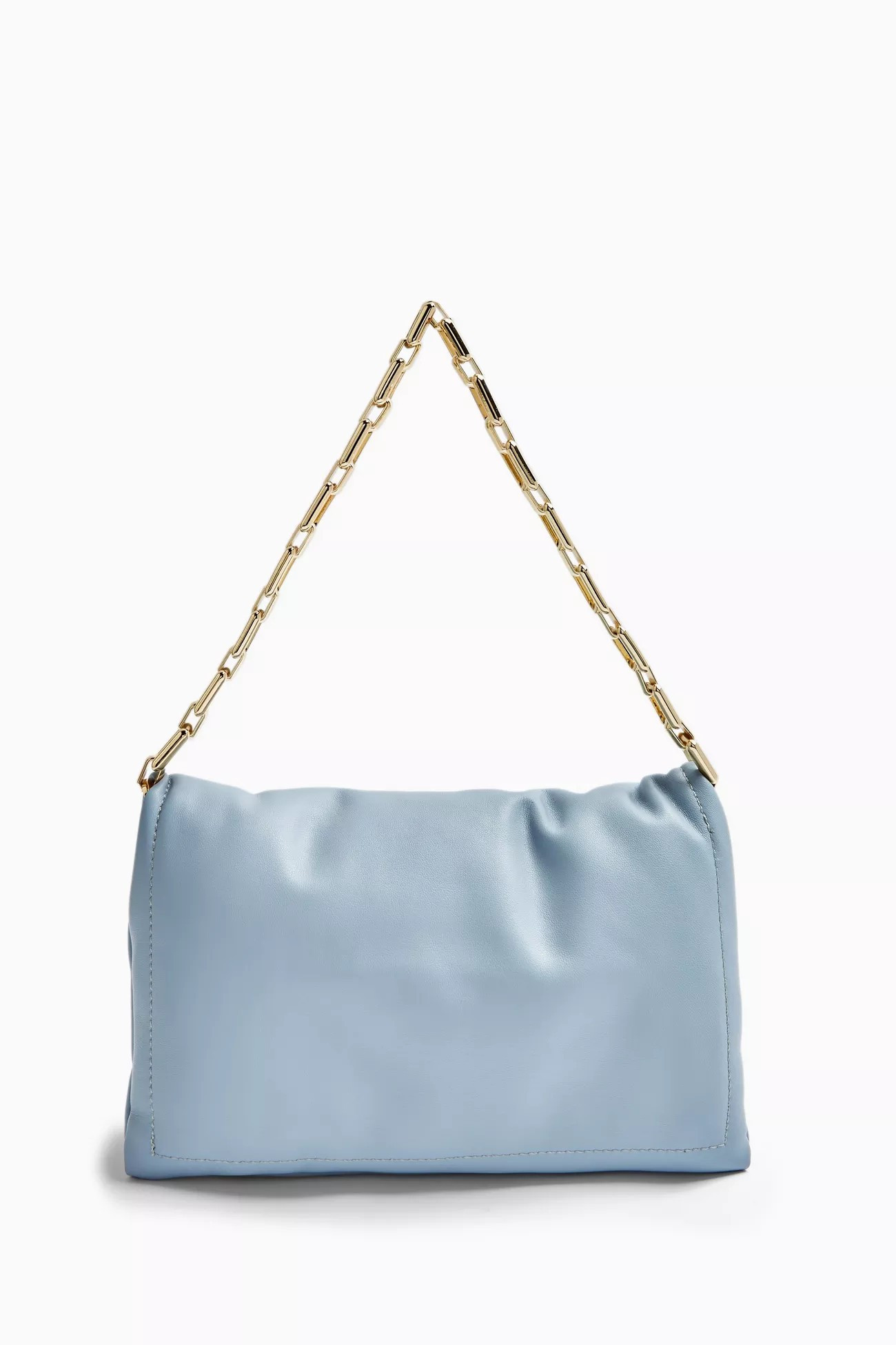 Blaue Clutch mit Zierkette | Topshop DE
