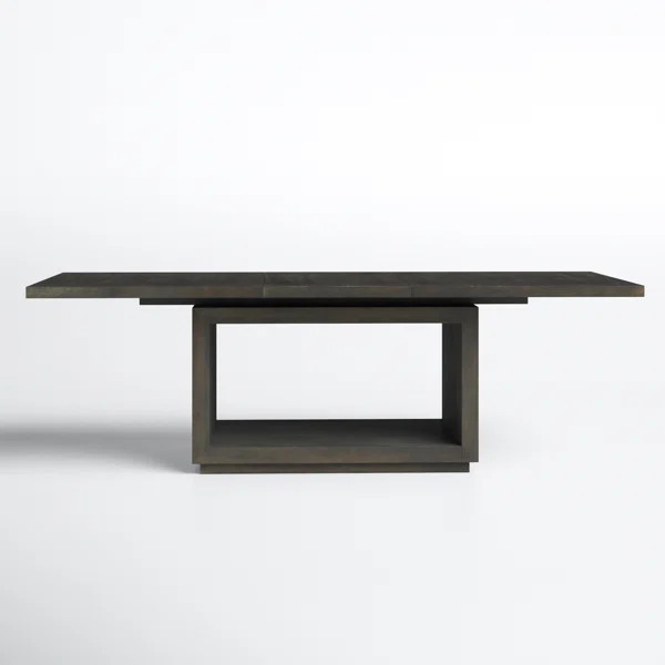 Eloise Extendable Acacia Solid Wood Trestle Dining Table | Wayfair North America