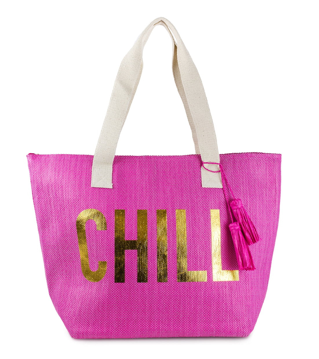 Magid Women's Insulated Beach Tote Bag with Flat Handle Fuschia Chill | Walmart (US)