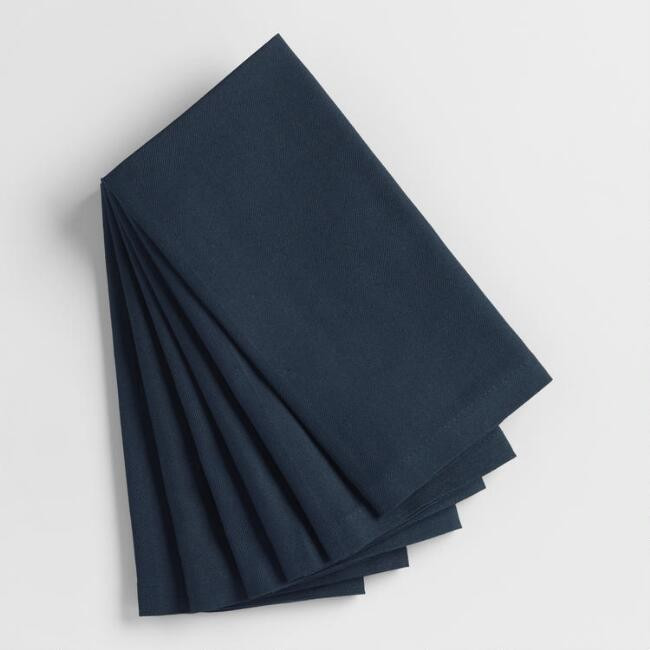 Dark Indigo Blue Buffet Napkins Set of 6 | World Market