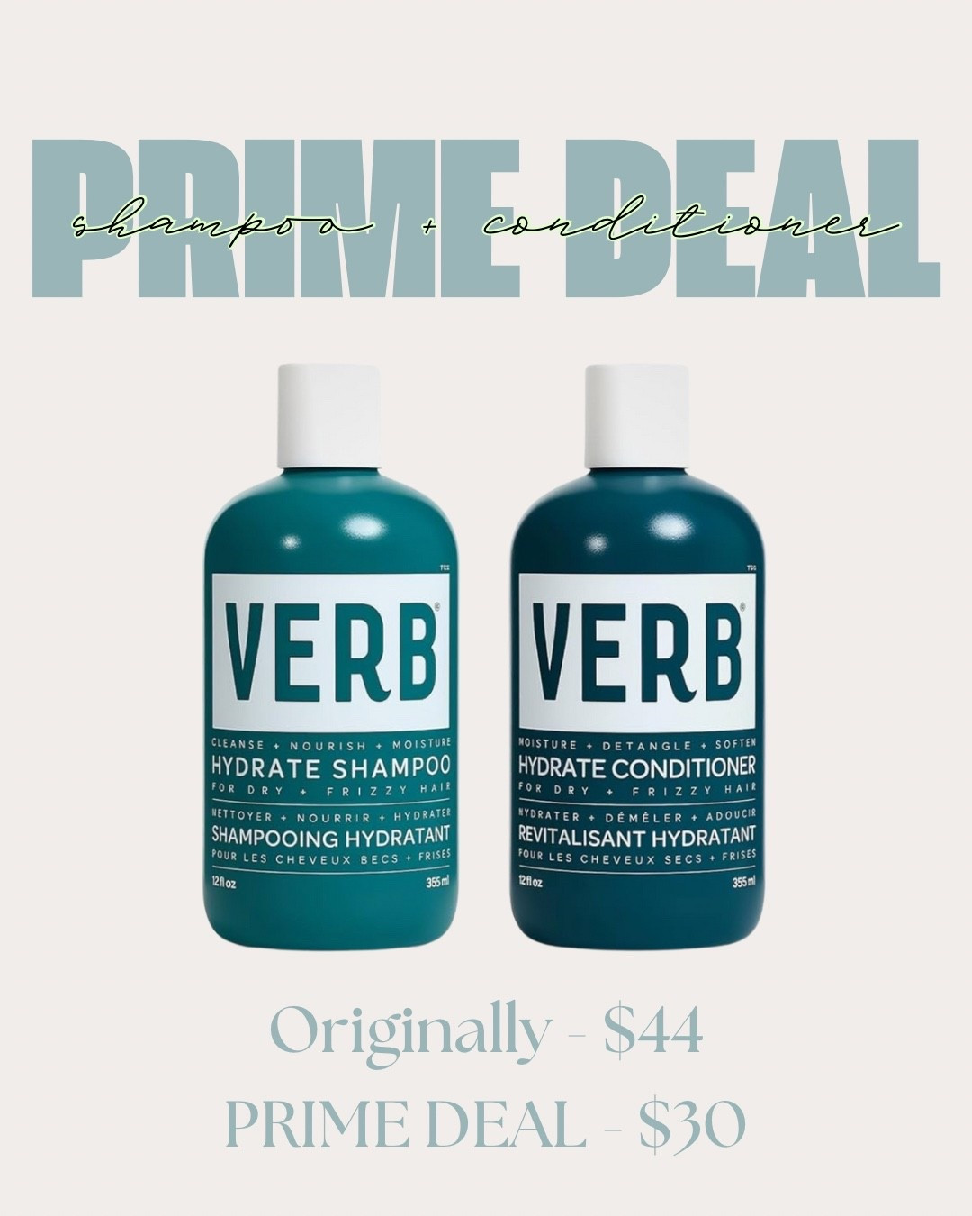 My favorite moisturizing shampoo + conditioner duo on sale!

#LTKBeauty #LTKSaleAlert