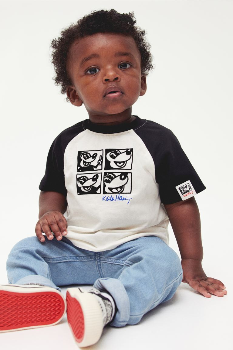 Cotton T-shirt with Motif | H&M (US + CA)
