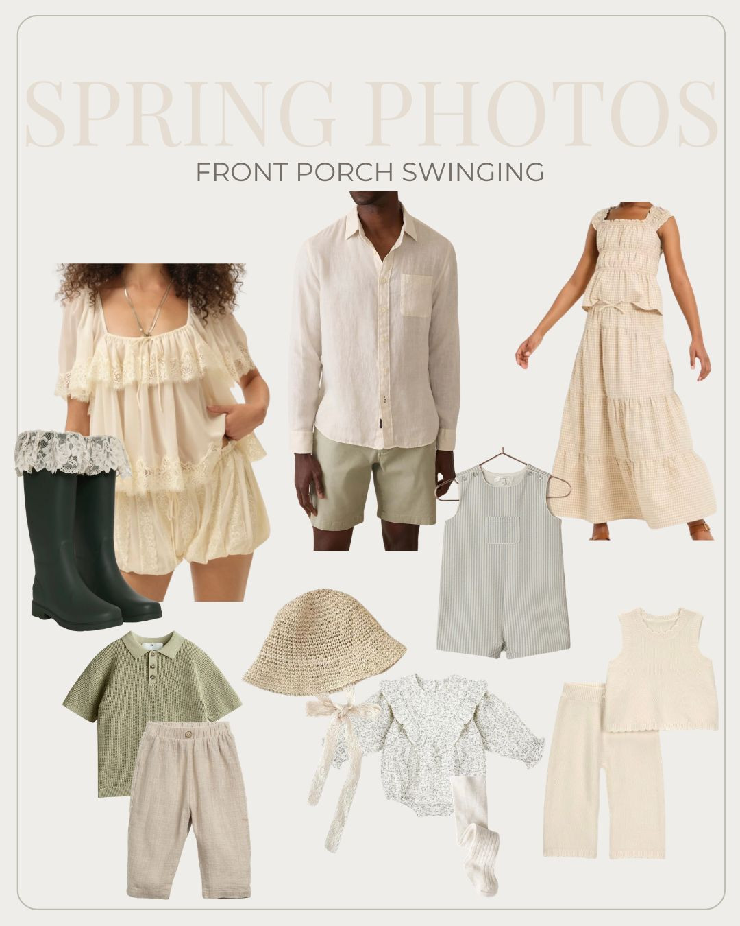 Cottage core Spring Family Photo Outfit Ideas! This board is inspired by front porch swinging, gardening, or just playing in the backyard! 

Spring family photo outfits, summer family photo outfits, cottage core photoshoot outfits

#LTKMens #LTKKids #LTKmomlife