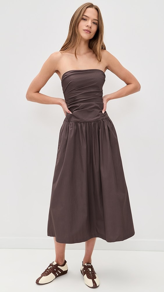 Amari Ruched Midi Dress | Shopbop