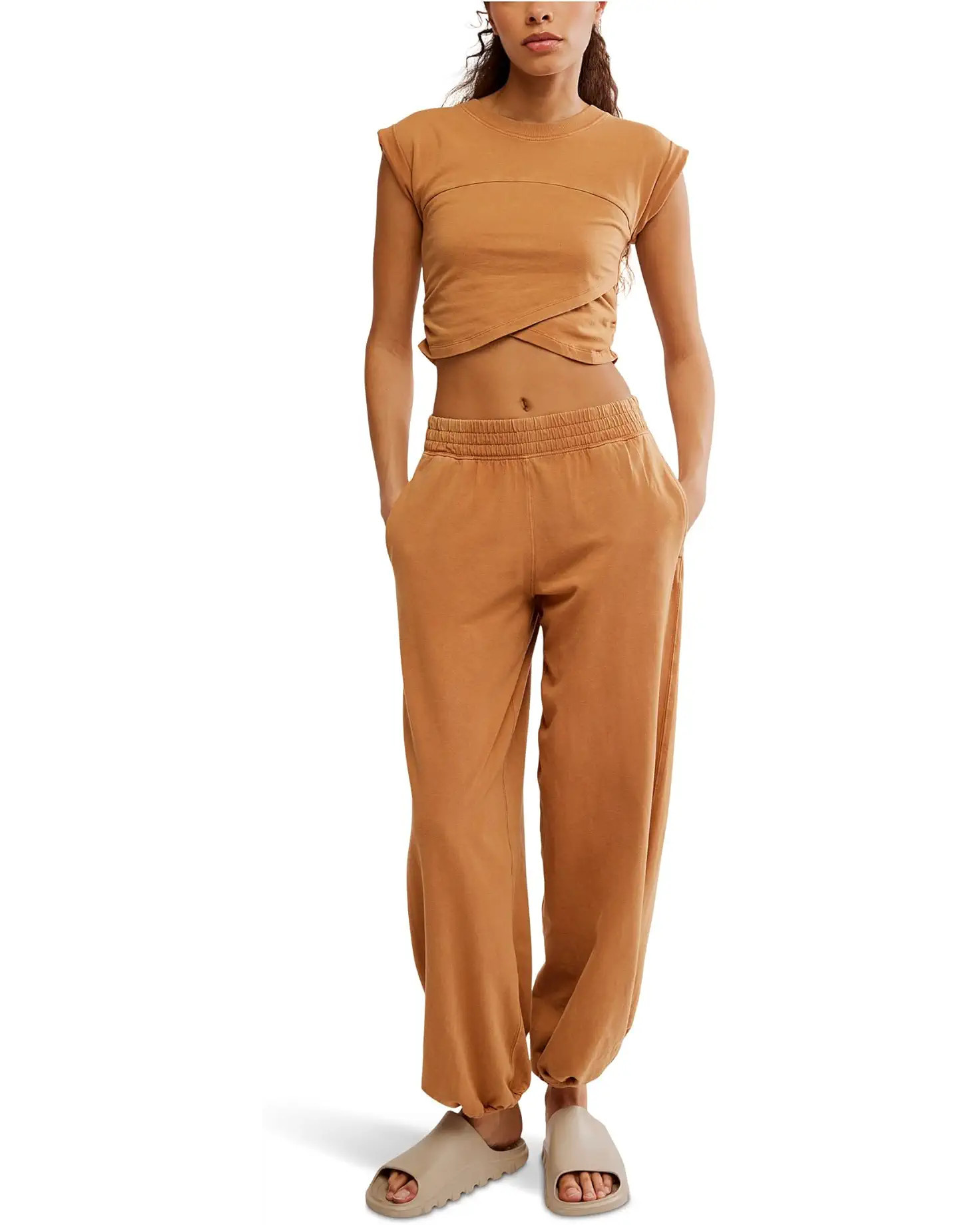 Free People Movement Hot Shot Crossover Set Camel / Medium | The Collection TX 