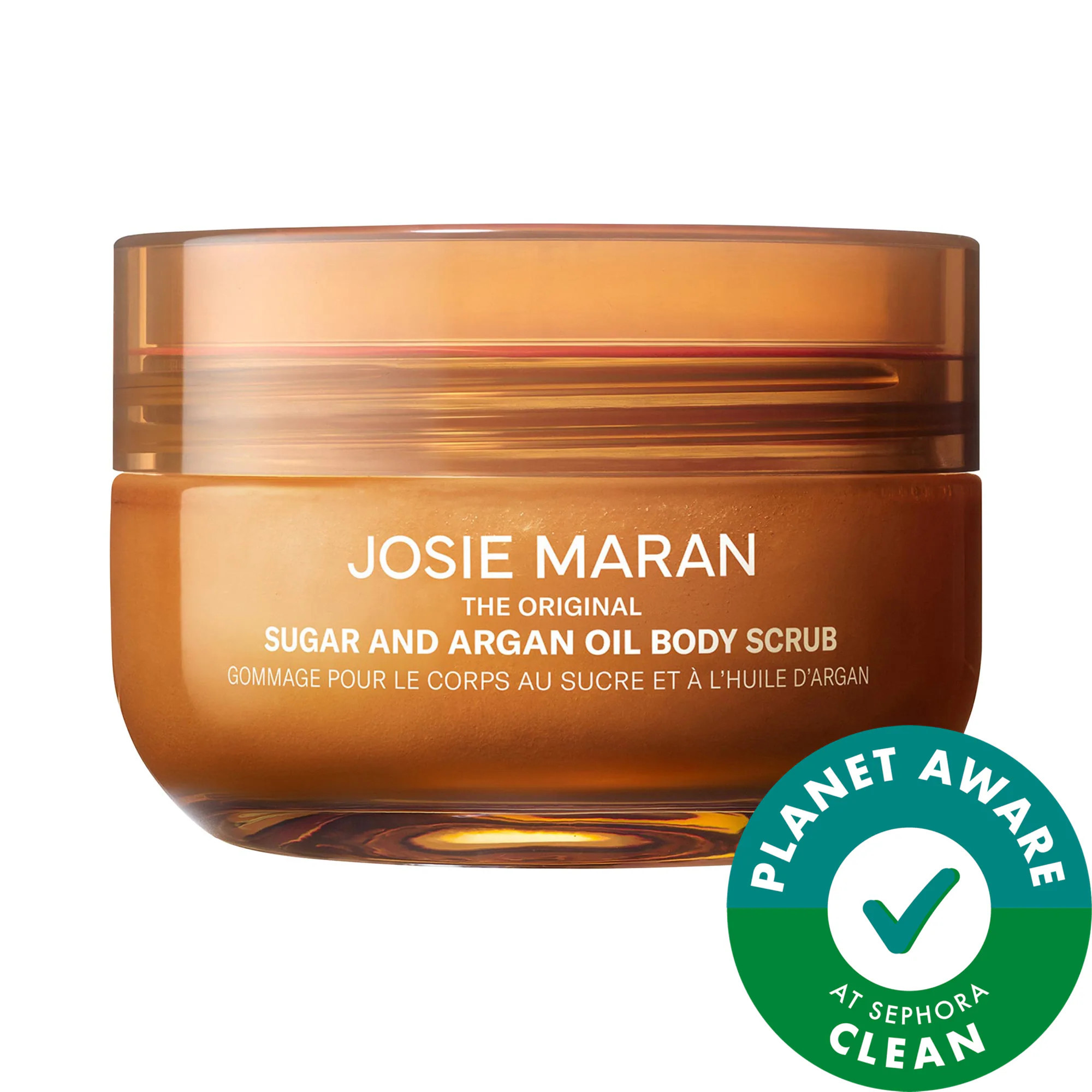 Josie Maran Always Nude (Unscented) - Argan Oil + Sugar Balm Refillable Exfoliating Body Scrub Jar 6 oz | Sephora (US)