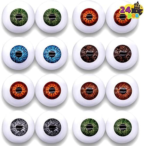 JOYIN 24 PCs Halloween Scary Realistic Eyes; 12 Pair Hollow Plastic Eyeballs for Halloween Trick ... | Amazon (US)