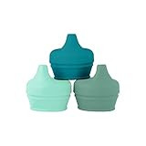 Boon SNUG Spout Silicone Sippy Lids, Assorted Colors (Pack of 3) | Amazon (US)