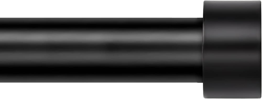 Zeerobee Curtain Rods for Windows 48 to 84, 1 Inch Black Curtain Rod Set, Heavy Duty Drapery Rods... | Amazon (CA)