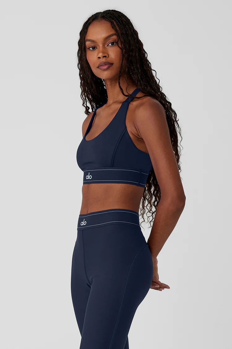 Airlift Suit Up Bra - Navy/Navy | Alo Yoga