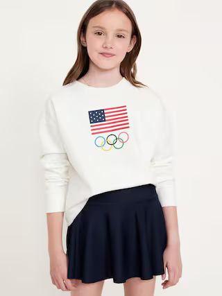 IOC Heritage© Graphic Crew-Neck Sweatshirt for Girls | Old Navy (US)