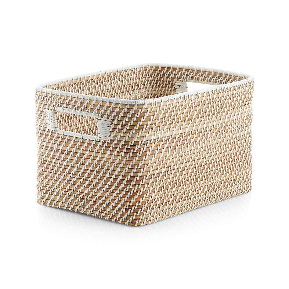 Sedona Small White Tote + Reviews | Crate & Barrel | Crate & Barrel