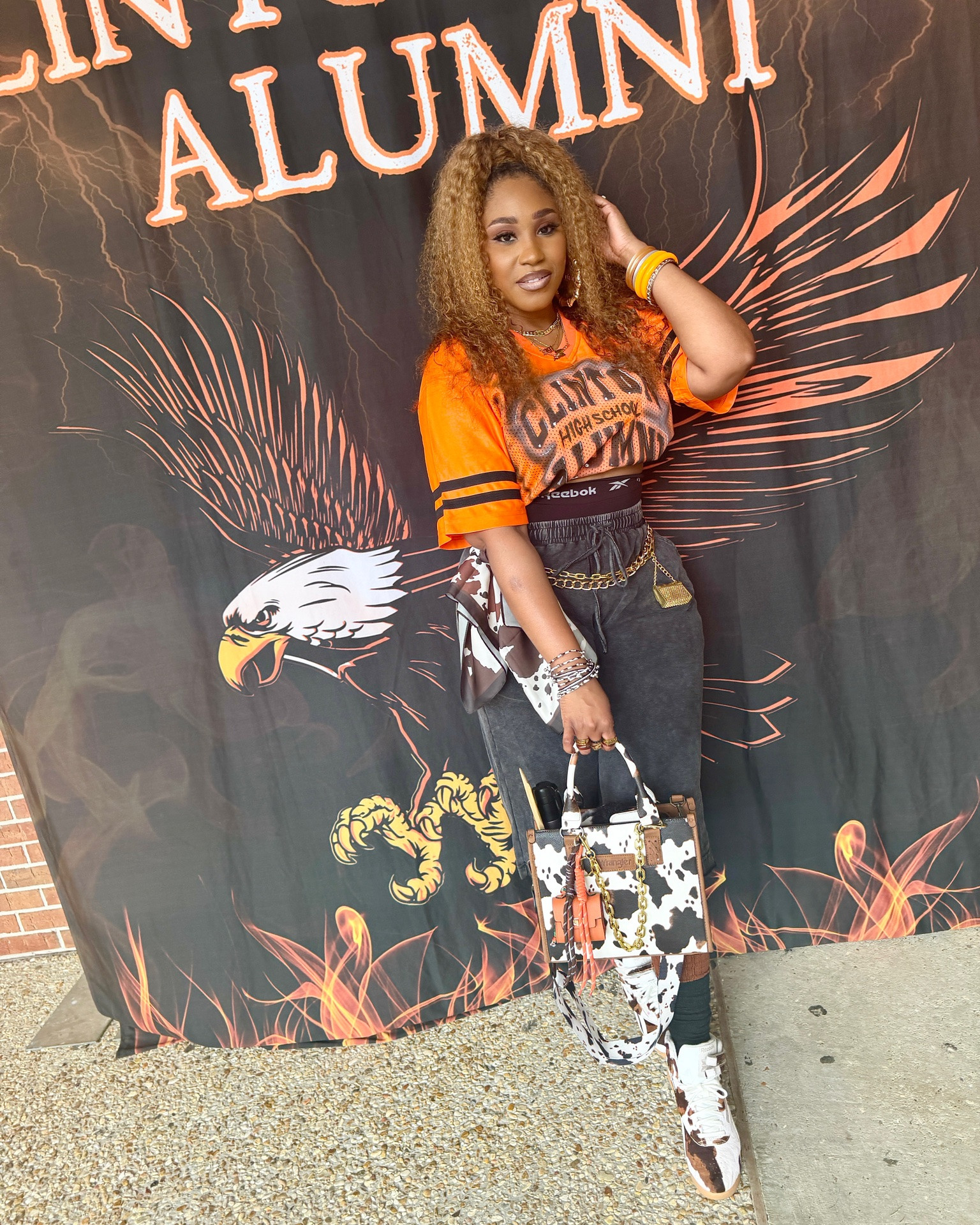 Clinton High Alumni Picnic 2026🖤🦅🧡

🖤Jersey: Customized by Size L @flygirlairbrush(IG)
🖤Baggy Shorts: L
🖤Sneakers: 8.5
🖤Necklace: 45cm 
🖤Earrings: 70mm 

📲Follow @chinnesee (IG & TikTok) @chinnesee sanders (Facebook) for more affordable beauty & lifestyle favorites.

#LTKootd #LTKSaleAlert #LTKgrwm
