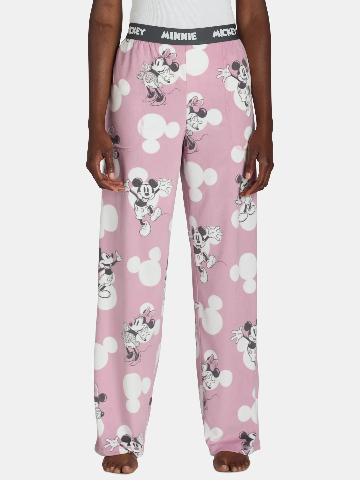 Mickey and Minnie Mouse Women’s Velour Sleep Pants, Sizes XS-3X | Walmart (US)