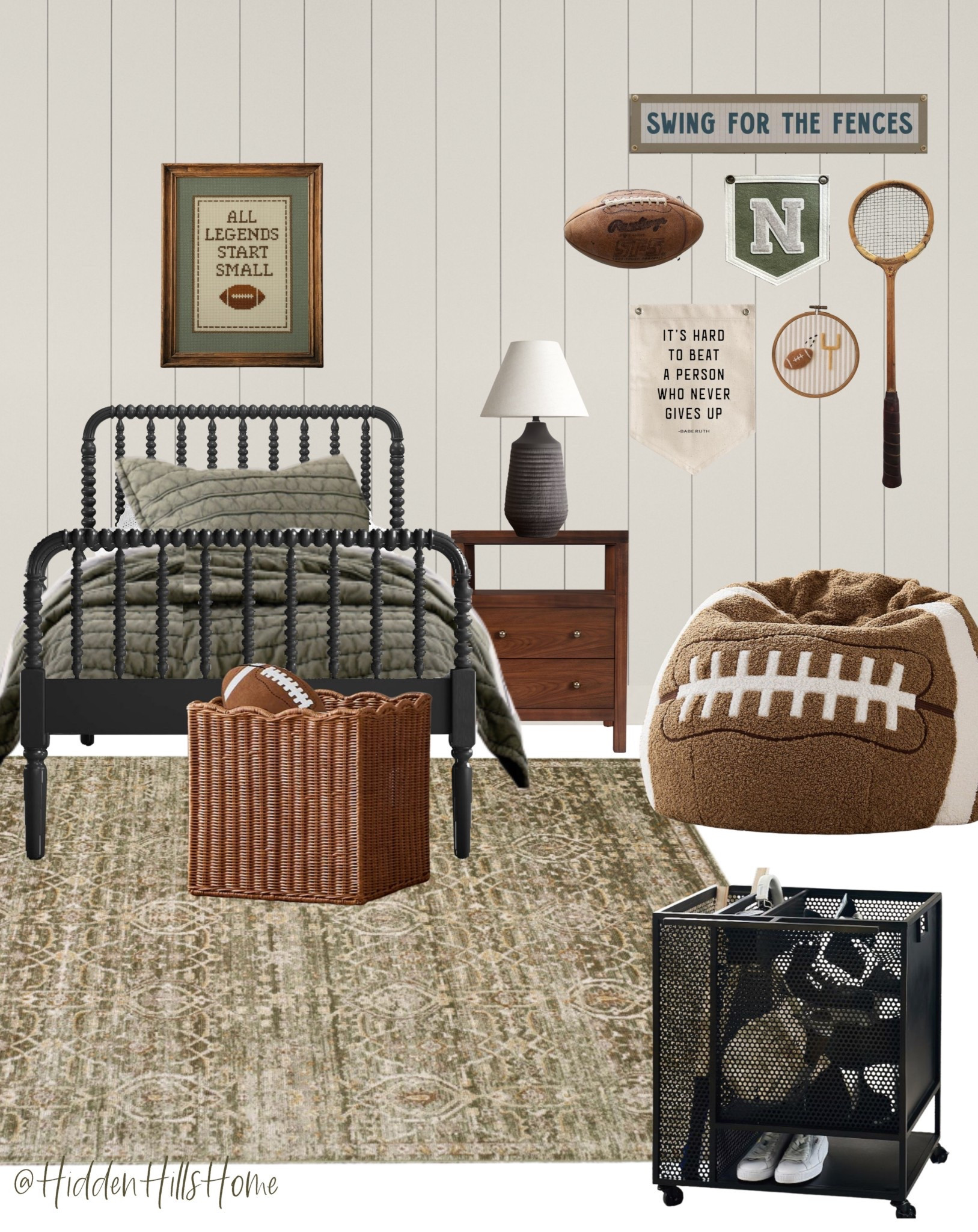 Boys bedroom decor mood board, modern vintage boys bedroom design, kids room decor, football bedroom, vintage inspired sports bedroom, boys room design inspiration, home decor 


#LTKKids #LTKSaleAlert #LTKHome
