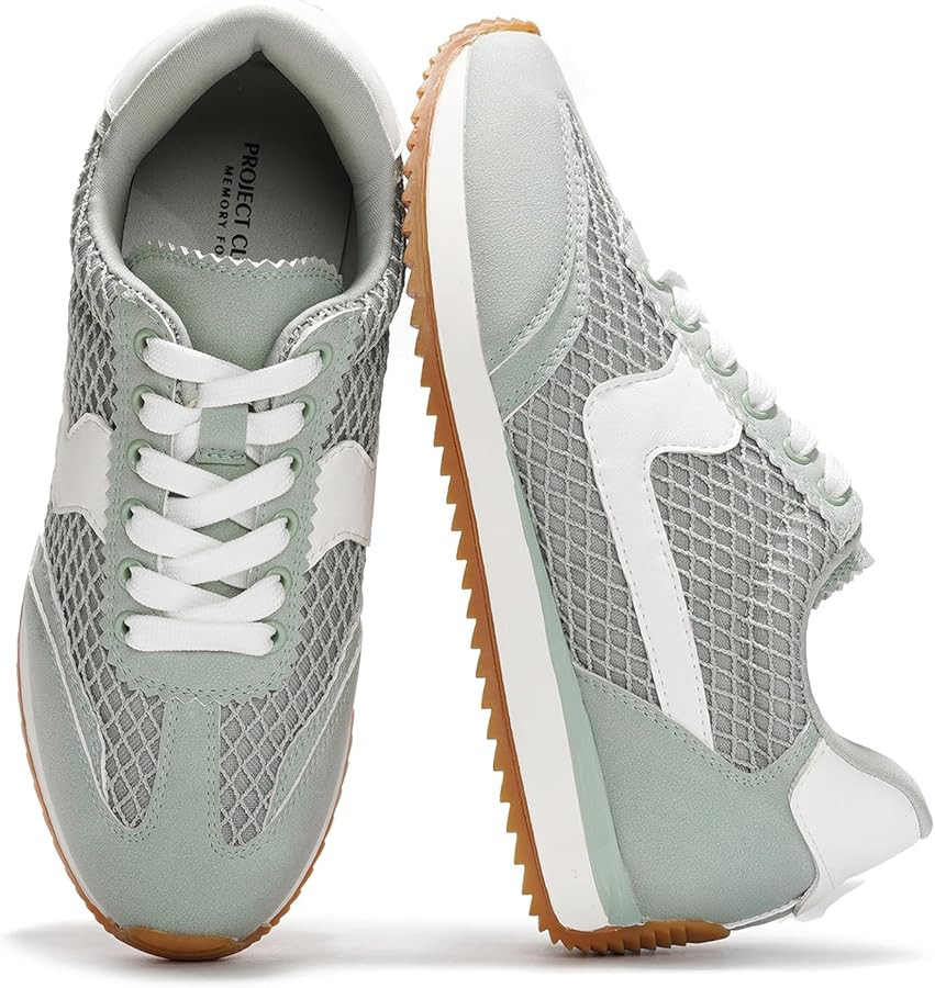Project Cloud Fashion Sneakers for Women - Lace up Memory Foam Insole and Non-Slip Womens Shoes D... | Amazon (US)